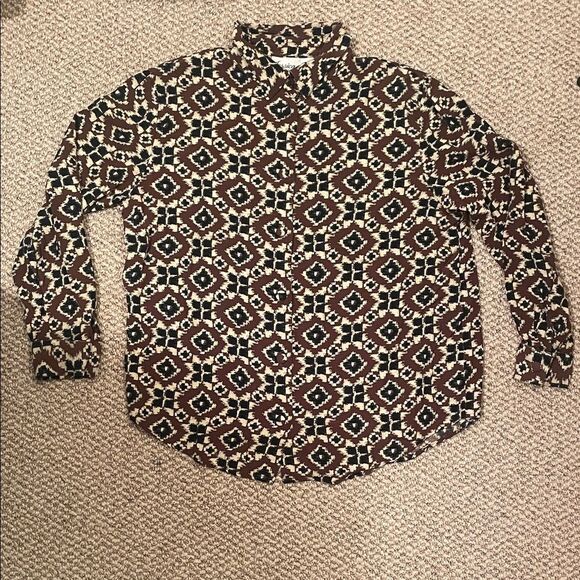 Jessica Women's Patterned Blouse - Brown and Black - Picture 1 of 6